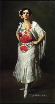 アンリ・ロベール Painting - ラ・レイナ・モーラの肖像画 アシュカン学校 ロバート・アンリ